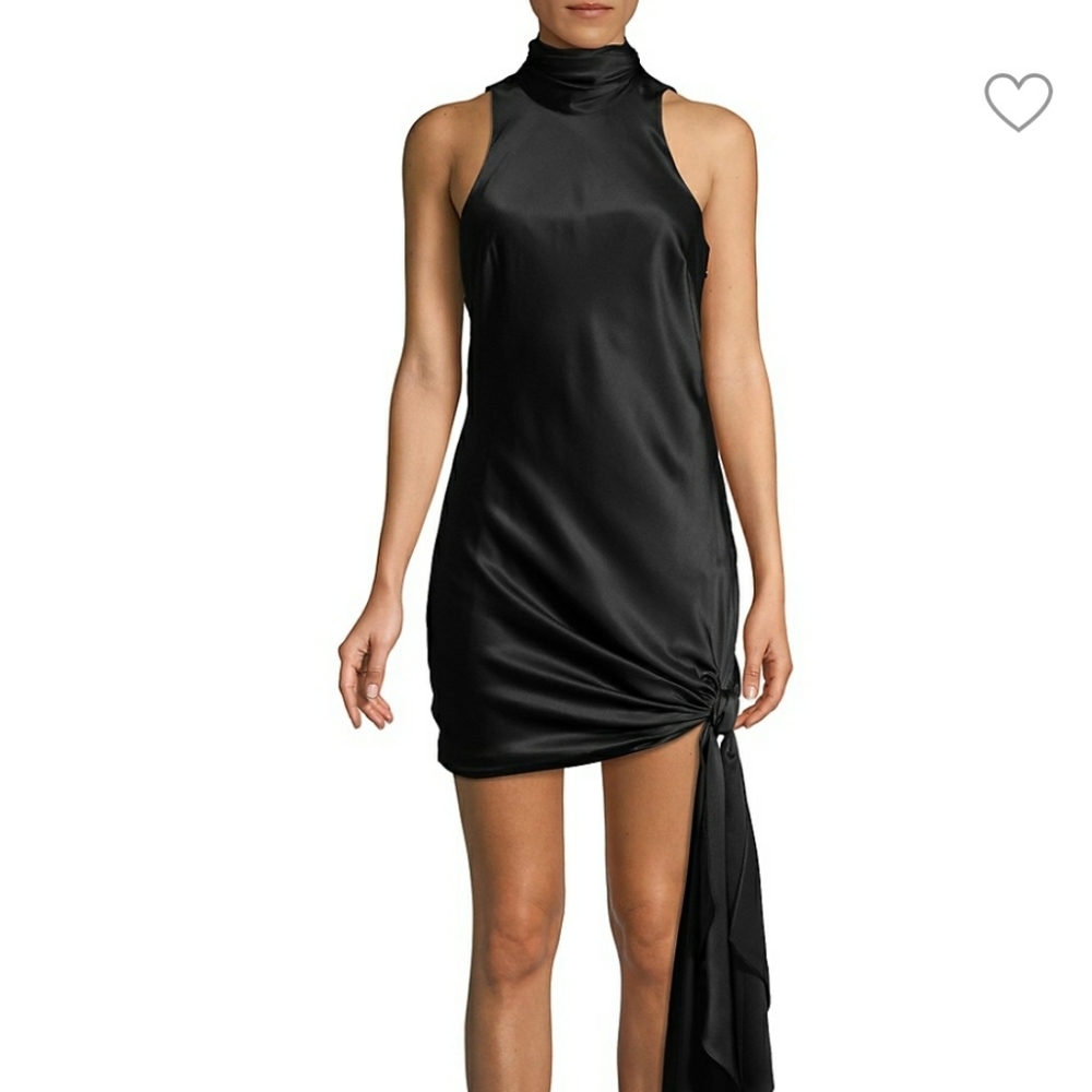 Cinq a sept Denise silk mock neck dress NWT